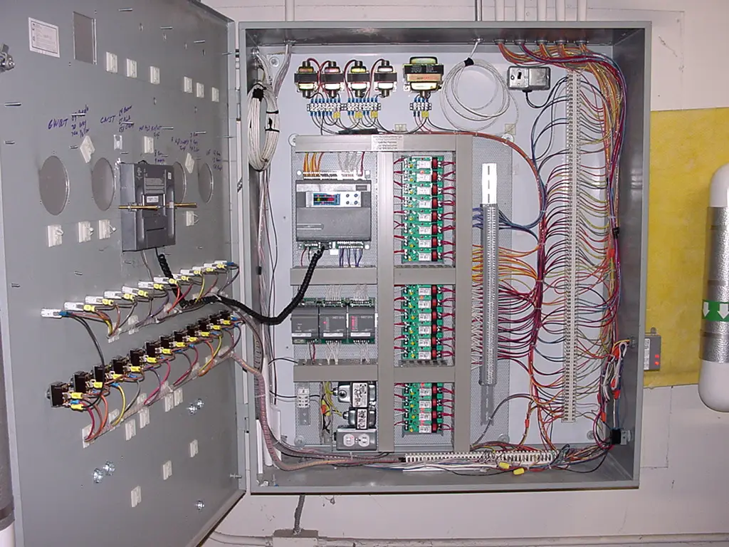 Building automation control panel installed by Delta Mechanical